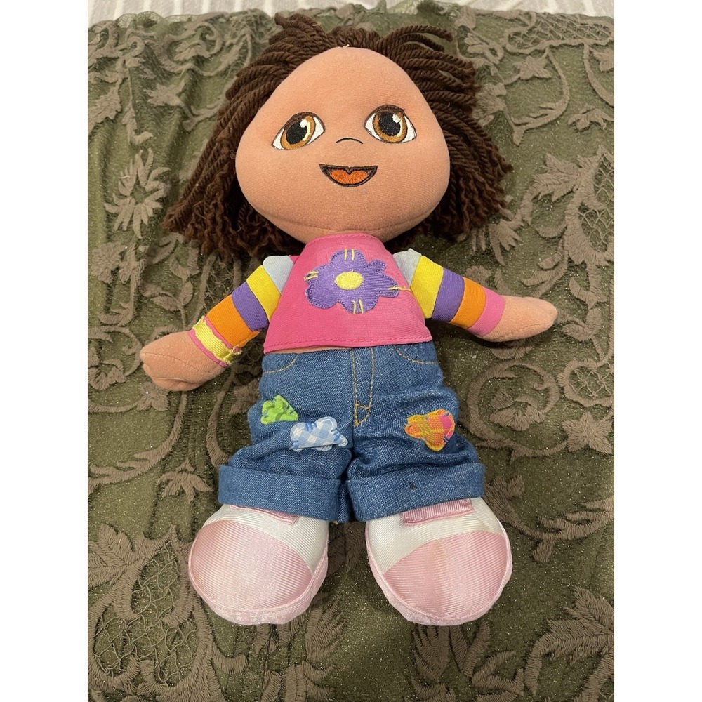 Dora The Explorer Plush 2003 Soft & Stylish Dora Doll Toy by Fisher Price 11"